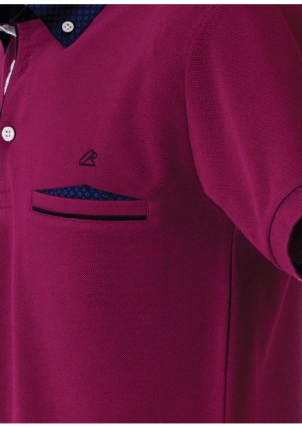 Mor Erkek Polo Yaka Cepli Kısa Kollu T-Shirt – Şık ve Rahat Tasarım fırsatları