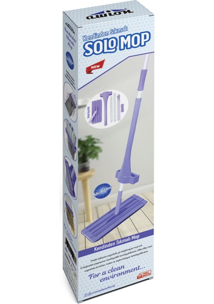 Pratik Sıkmalı Mop Seti ile Temizlik Hızlı ve Kolay, Kutulu, Renkli, Çok Amaçlı modelleri
