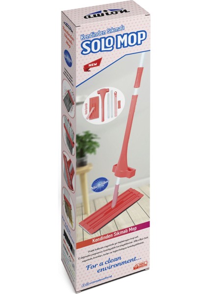 Pratik Sıkmalı Mop Seti ile Temizlik Hızlı ve Kolay, Kutulu, Renkli, Çok Amaçlı fırsatları