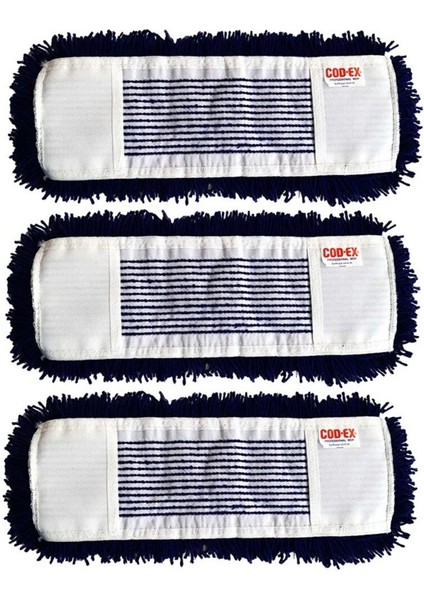 Cod- Ex Orlon Mop Yedek 60cm 3'lü set, toz ve kir temizliği için ideal