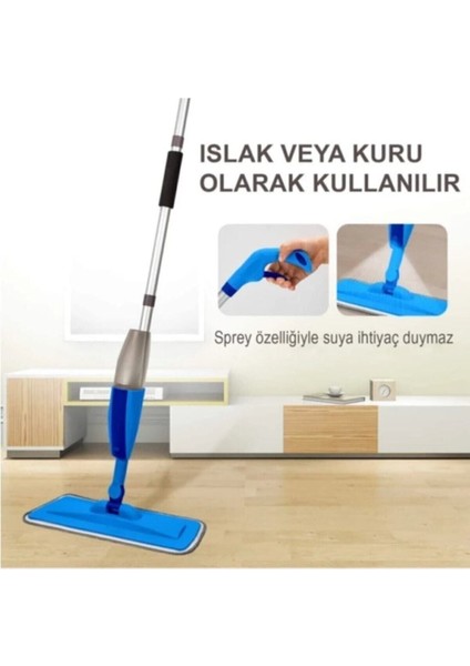 Su spreylı mop seti, 3 yedek bez, pratik temizlik için ideal promosyon paketi modelleri