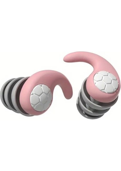 1 Çift Silikon Kulak Tıkacı Rahat ve Dayanıklı Ses Yalıtımı Gürültü Önleyici Uyku Kulaklığı