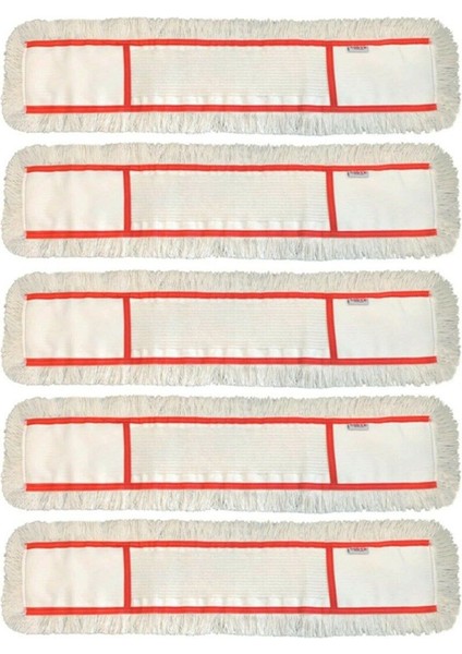 Nemli Mop Yedek Seti 80 Cm 5'li Paket Temizlik İçin Uygun