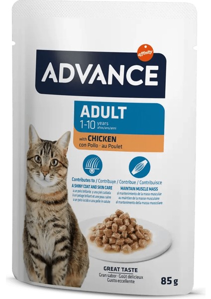 Nrtmsa Advance Cat Adult Chicken Wet Pouch 85 Gr X 6 Adet fiyatları