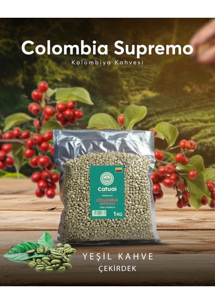Premium Supremo Yeşil Kavrulmamış Kahve 1 kg