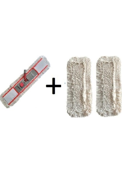 80 cm nemli mop ve 2 yedekli temizlik seti, pratik ve etkili kullanım