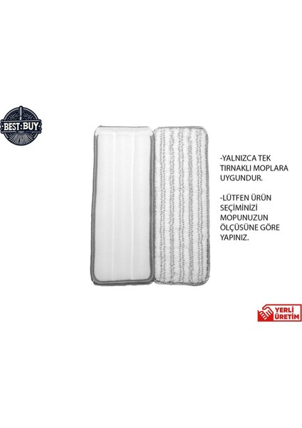 Yedek Tablet Mop Bezi 32,5x12,5 cm, 2 adet, temizlik için uygun, zebra renk fiyatları