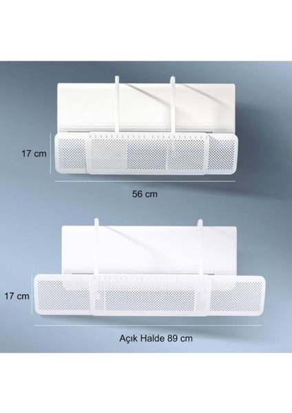Ayarlanabilir Universal Delikli Klima Hava Yönlendirici Klima Çarpması Önleyici Klima Perdesi 60-90cm modelleri