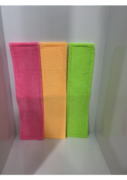 Mikrofiber havlu mop ucu 40 cm, 3 adet, kolay temizlik, çeşitli renk seçenekleri