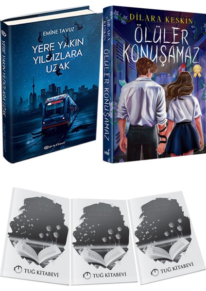 Ölüler Konuşamaz Yeni Ciltli ve Yere Yakın Yıldızlara Uzak Ciltli Emine Tavuz 2li Set + Hediyeli