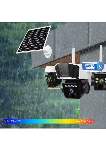 Ultimate Okam 3936 9mp (3+3+3) Üç Kameralı Ultra Hd 4g Solar Akıllı Güvenlik Kamerası modelleri