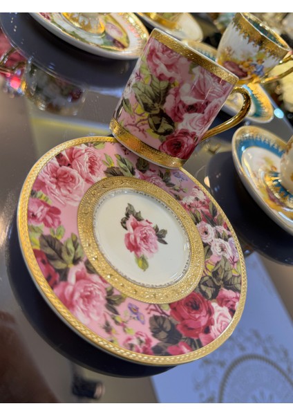 Esterhomedecor 6 Kişilik Porselen Kahve Fincan Takımı indirimleri
