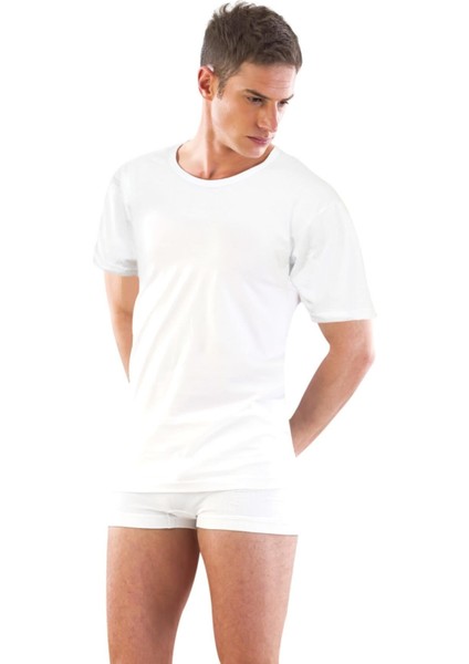 Beyaz Mı Emay 12350 Yarım Kol Erkek Atlet