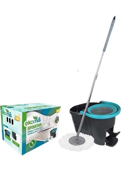 Hızlı ve pratik otomatik temizlik cihazı, pedallı set, kolay kullanım