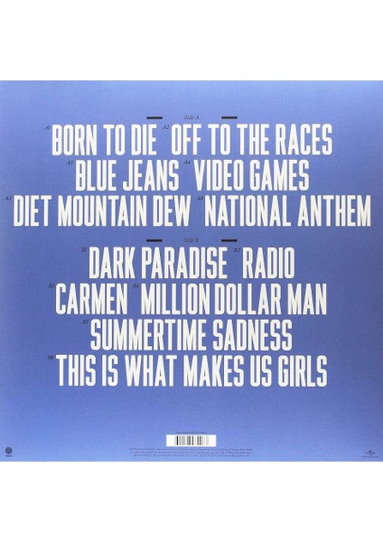 Lana Del Rey / Born To Die - 1lp - Plak