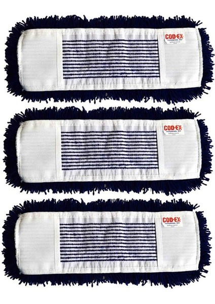 Cod- Ex 40 cm Toz Toplayıcı Mop Seti, Hafif ve Kullanışlı, 3'lü Paket