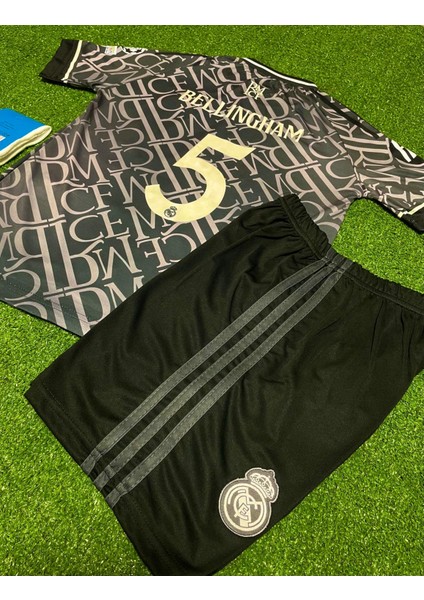 Dayıbalı Rm Jude Bellingham 2024/25 Yeni Sezon Third Shirt Kısa Kol Çocuk Forması 4'lü Set
