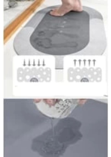 Yumuşak su emici kaymaz tabanlı banyo paspası 40x60 cm, polyester beyaz fiyatları