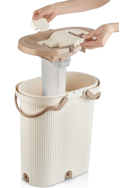 Kumşal Mop Temizlik Seti 4+1 Bez, Temiz Su Kirli Su Ayırıcı, Pratik ve Hızlı Temizlik Çeşit indirimleri