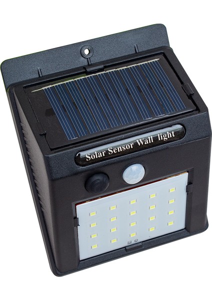 20 Ledli Hareket Sensörlü Aplik Güneş Enerjili Şarj Olabilen Bahçe Aydınlatma Lambası Dışmekan