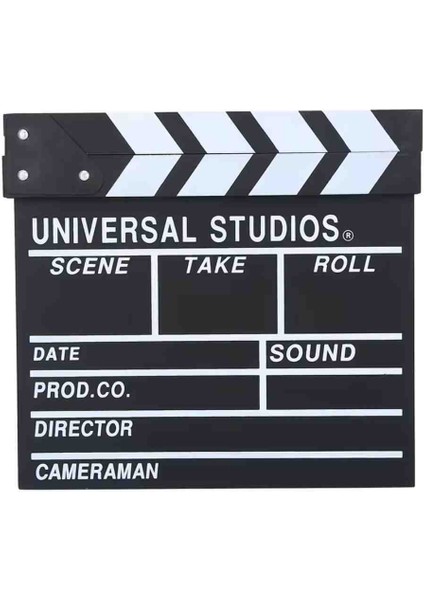 Dekoratif Sinema Klaket – Ahşap Film Seti Aksesuarı & Masa Üzeri Clapperboard Yazı Yazılabilir Stand indirimleri