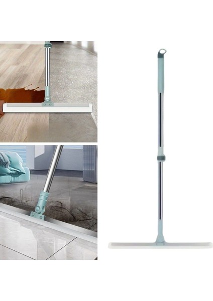 Teleskopik oynar başlıklı cam ve zemin temizleme aparatı seti