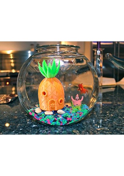 Sünger Bob Ananas Akvaryum Evi – Dekoratif Balık Yuvası