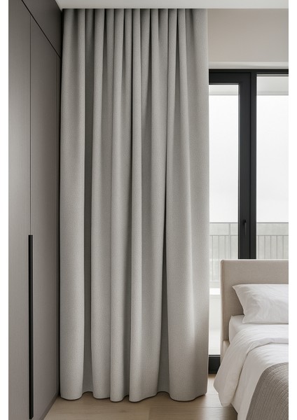 Taş Rengi - Karartma Perde Blackout - Pilesiz Düz Dikim - TS454