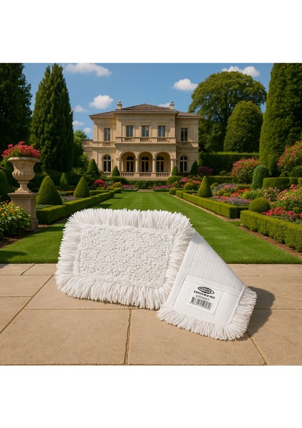 Yüksek Kaliteli 80 cm Paspas, Güçlü Temizlik, Beyaz, Yedek Seçenek, Davetli Kullanım