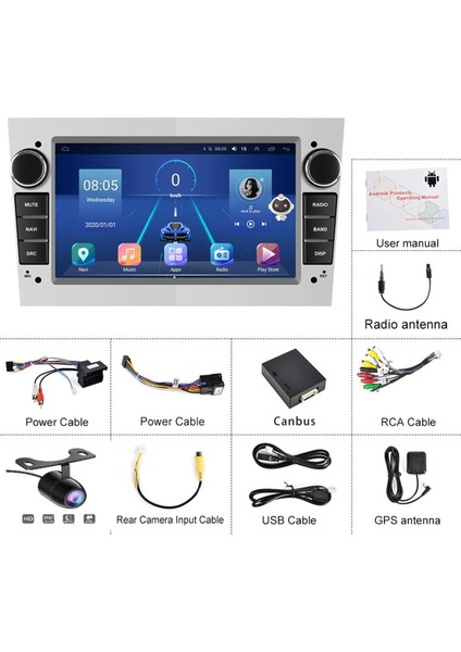 Opel Corsa Astra H Vectra Zafira Android Multimedya 2GB/32GB Carplay IPS Ekran Kamera Hediyeli fırsatları