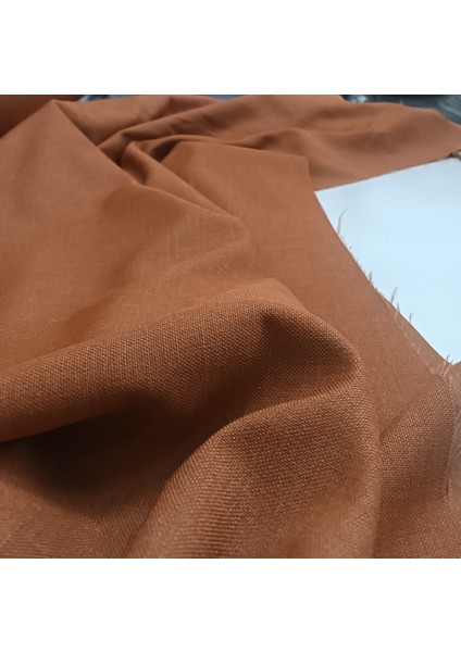 Düz Keten Fon Perde -Pilesiz - Tek Kanat - Turuncu - TR16 fiyatları