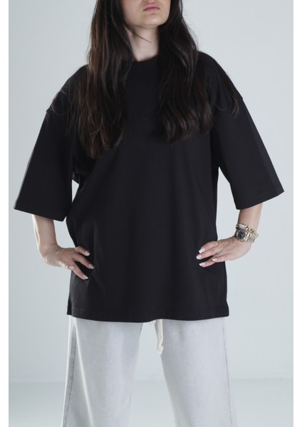 Oversize Siyah T-Shirt