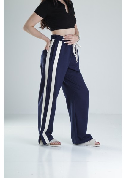 Yan Şerit Detaylı Lacivert Oversize Eşofman fiyatları