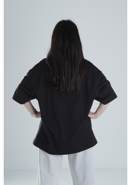 Oversize Siyah T-Shirt