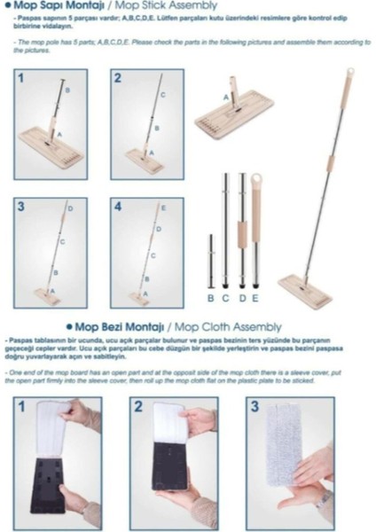 Dikdörtgen Temizlik Seti, Pratik ve Şık Ev Temizliği İçin Güçlü Çözüm