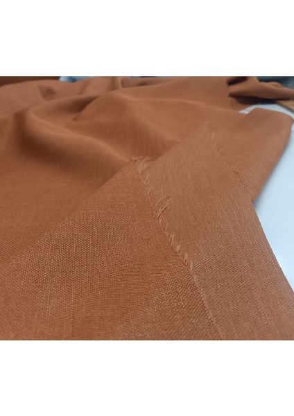Düz Keten Fon Perde -Pilesiz - Tek Kanat - Turuncu - TR16 fırsatları