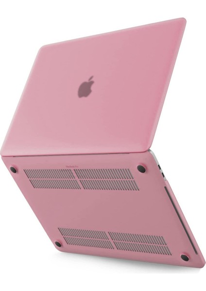 Macbook Pro 13 2020 Macbook Buzlu Kapak - Pembe Drstr