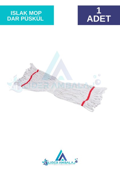 Pamuklu 17 cm ıslak mop püskül paspas başlığı, hafif, dayanıklı, beyaz, yedek seçenek fiyatları