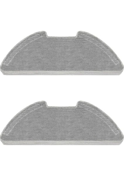 Robot süpürge ve mop bezi yedek seti, pratik temizlik için uyumlu, gri.