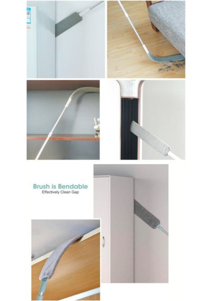 İki Parçalı Temizlik Seti: Sprey Mop ve Esneyebilen Toz Alma Aparatı