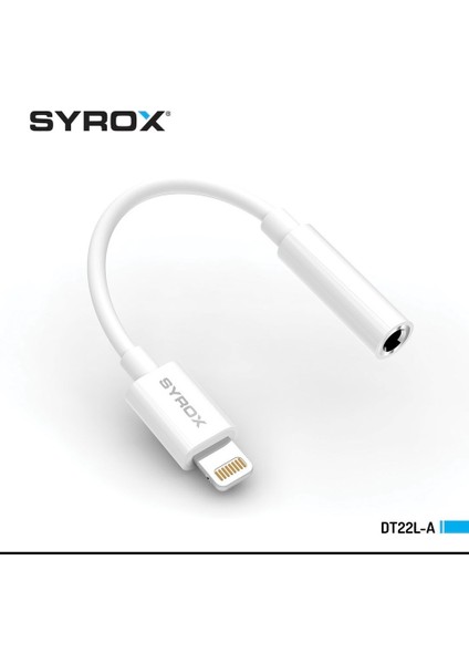 DT22L-A 3,5mm Jack Lightning Kulaklık Dönüştürücü,çevirici