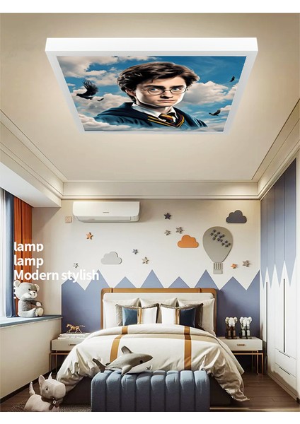 Harry Potter Çocuk Odası Avize, 60X60 Kare, 60WATT,BEYAZ Işık LED Lamba,çocuk Odası Modern LED Avize fiyatları