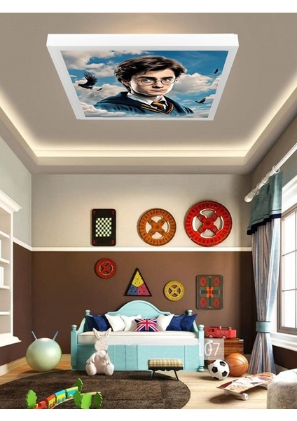 Harry Potter Çocuk Odası Avize, 60X60 Kare, 60WATT,BEYAZ Işık LED Lamba,çocuk Odası Modern LED Avize modelleri