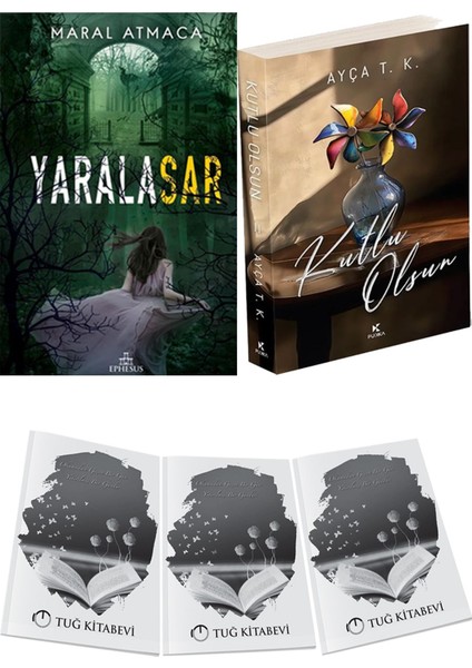 Kutlu Olsun 2 ve Ephesus Yayınları Yaralasar 2 Maral Atmaca 2li Set + Hediyeli