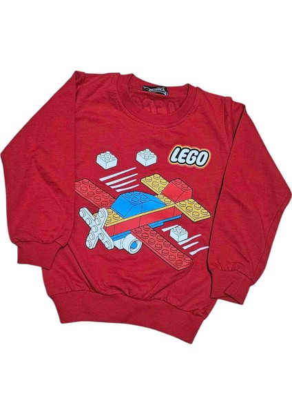 LEGO Baskılı Erkek Çocuk Ön Arka Baskılı Mevsimlik Sweatshirt