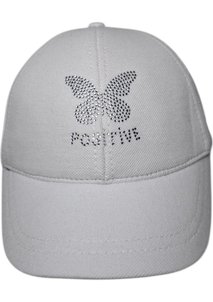 Spteks Kitti 9-15 Yaş Kız Garson Beyaz Renk Kelebek Baskı Mevsimlik Şapka fırsatları