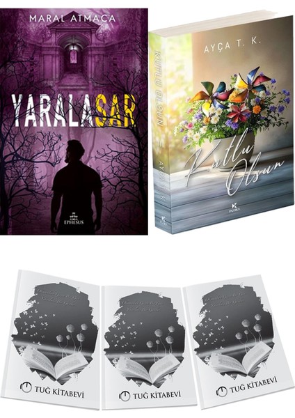 Kutlu Olsun 3 ve Ephesus Yayınları Yaralasar 3 Maral Atmaca 2li Set + Hediyeli