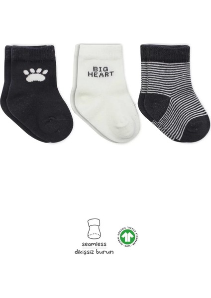 3'lü Penye Soket Çorap BS10110 Antrasit