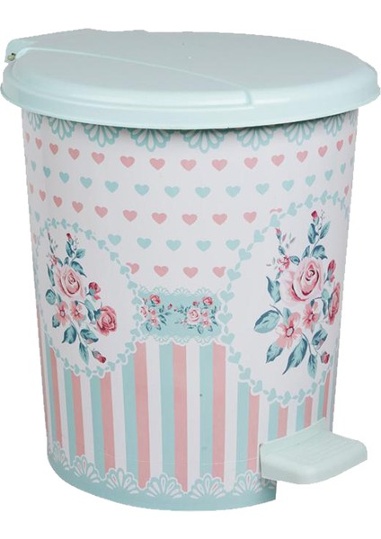 Serralife Desenli Pedallı Çöp Kovası 21 Lt.