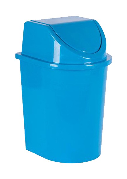 Klik Kapak Çöp Kovası Naturel 7 Lt